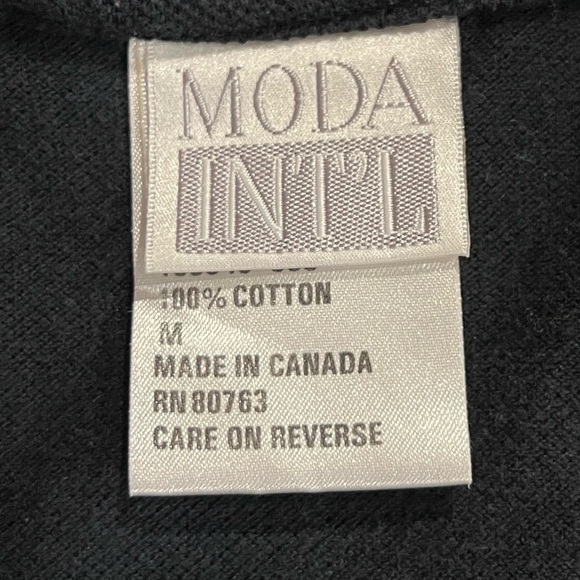 Moda international lot of 3 vintage 90s sleeveless crop collar shirts size M - Picture 7 of 8